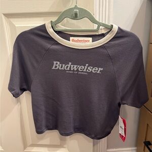 PacSun Budweiser Gray Crop Top